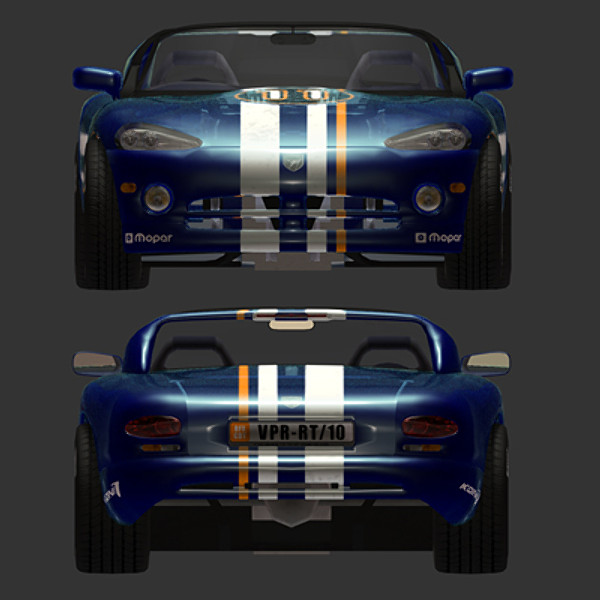 dodge viper rt 10 3ds - Dodge Viper RT10 Convertible by Gra_Gra_74